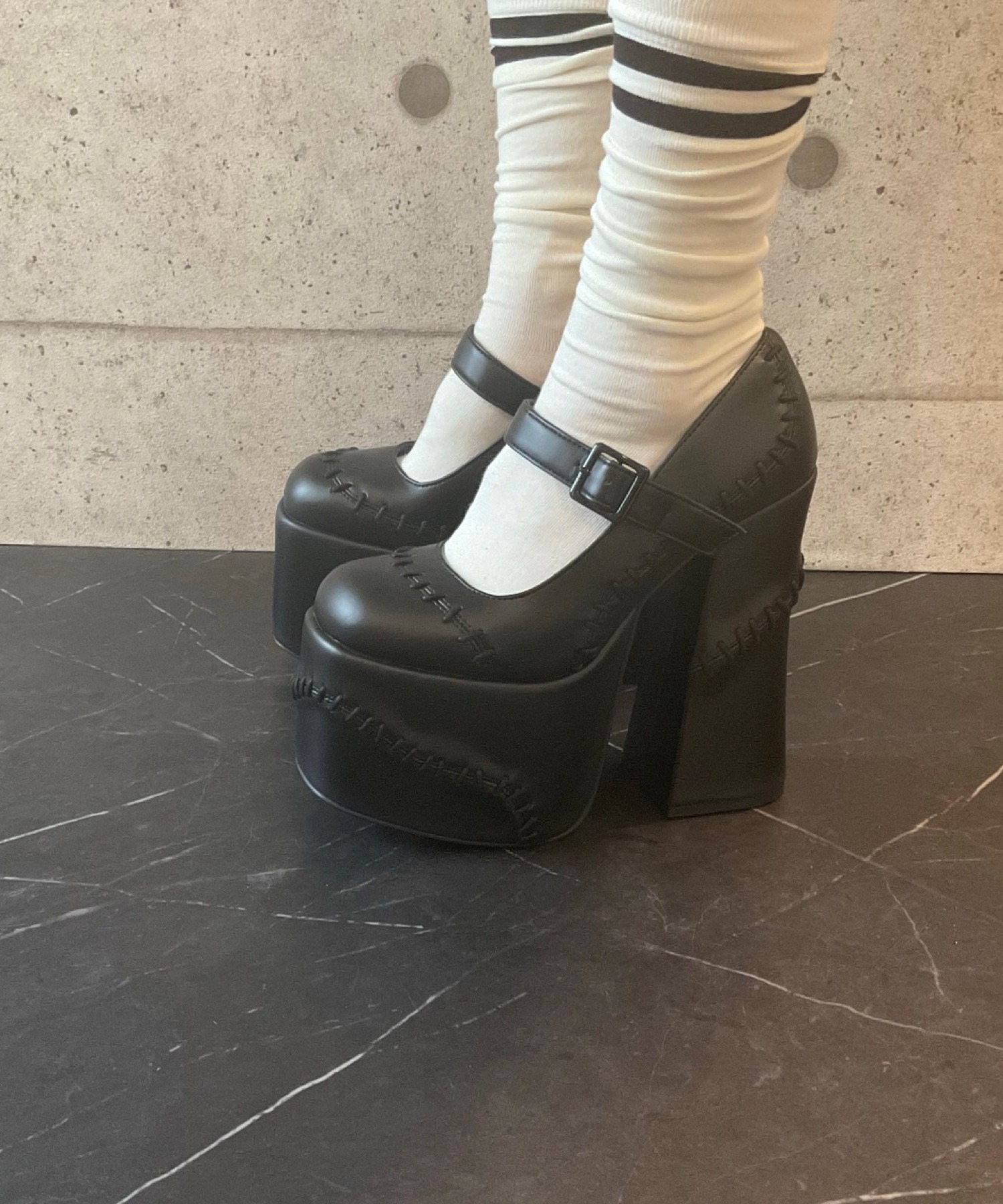 チャンキーヒール メリージェーンパンプス Charla Tedrick│Jeffrey