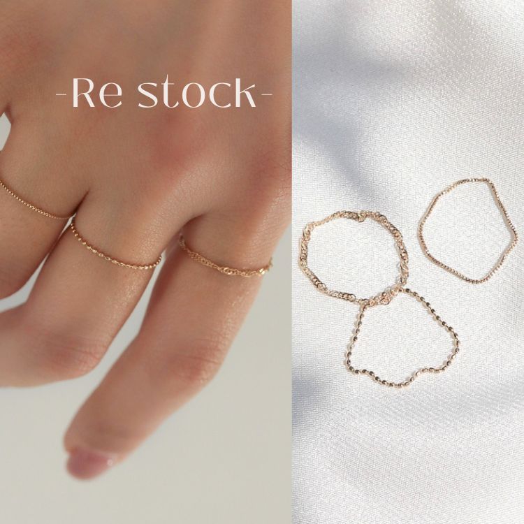 K10 ベネチアン チェーンリング（リング）｜NOIR DE POUPEE（ノ