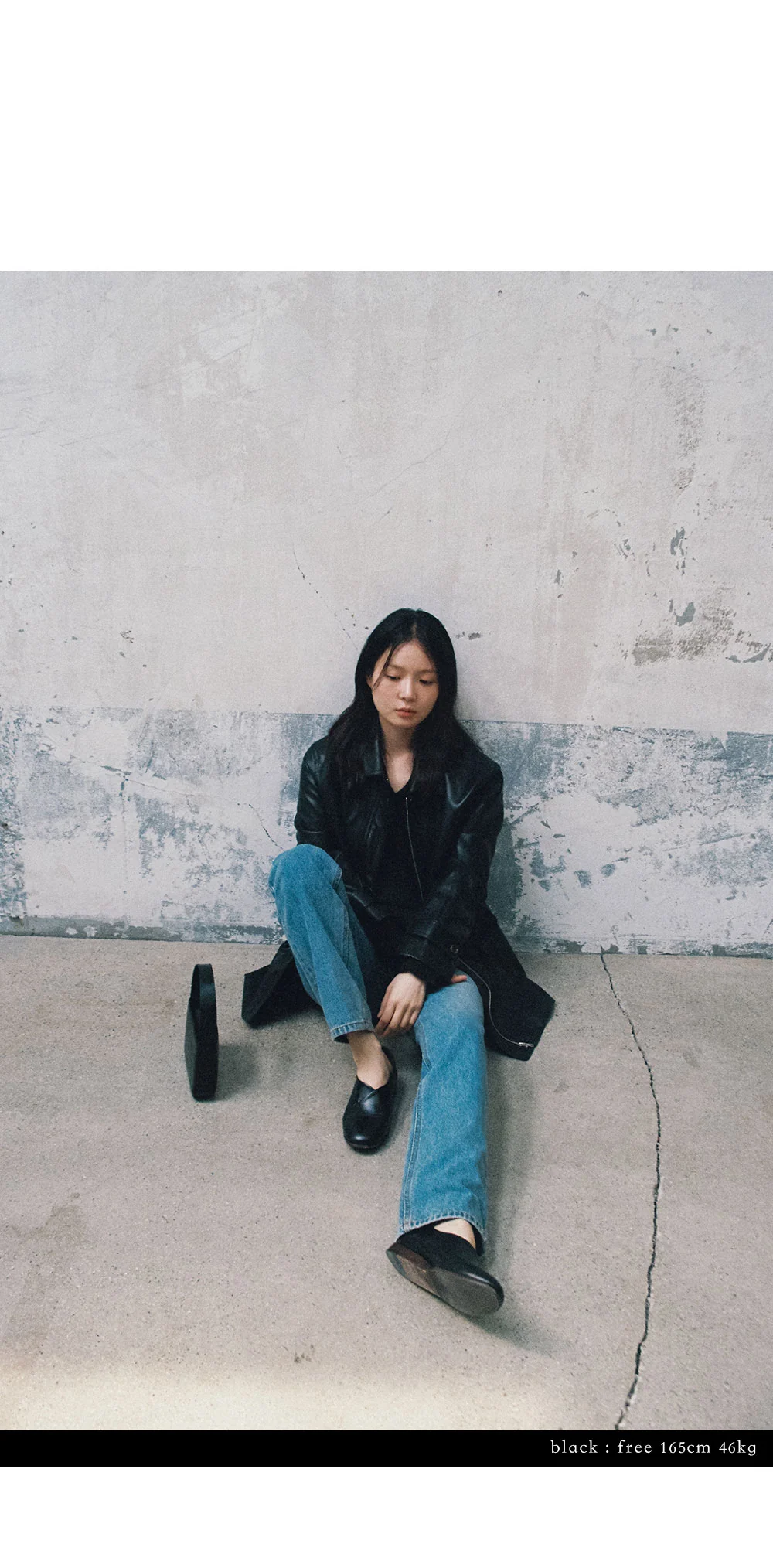 leather midi coat - ohotoro