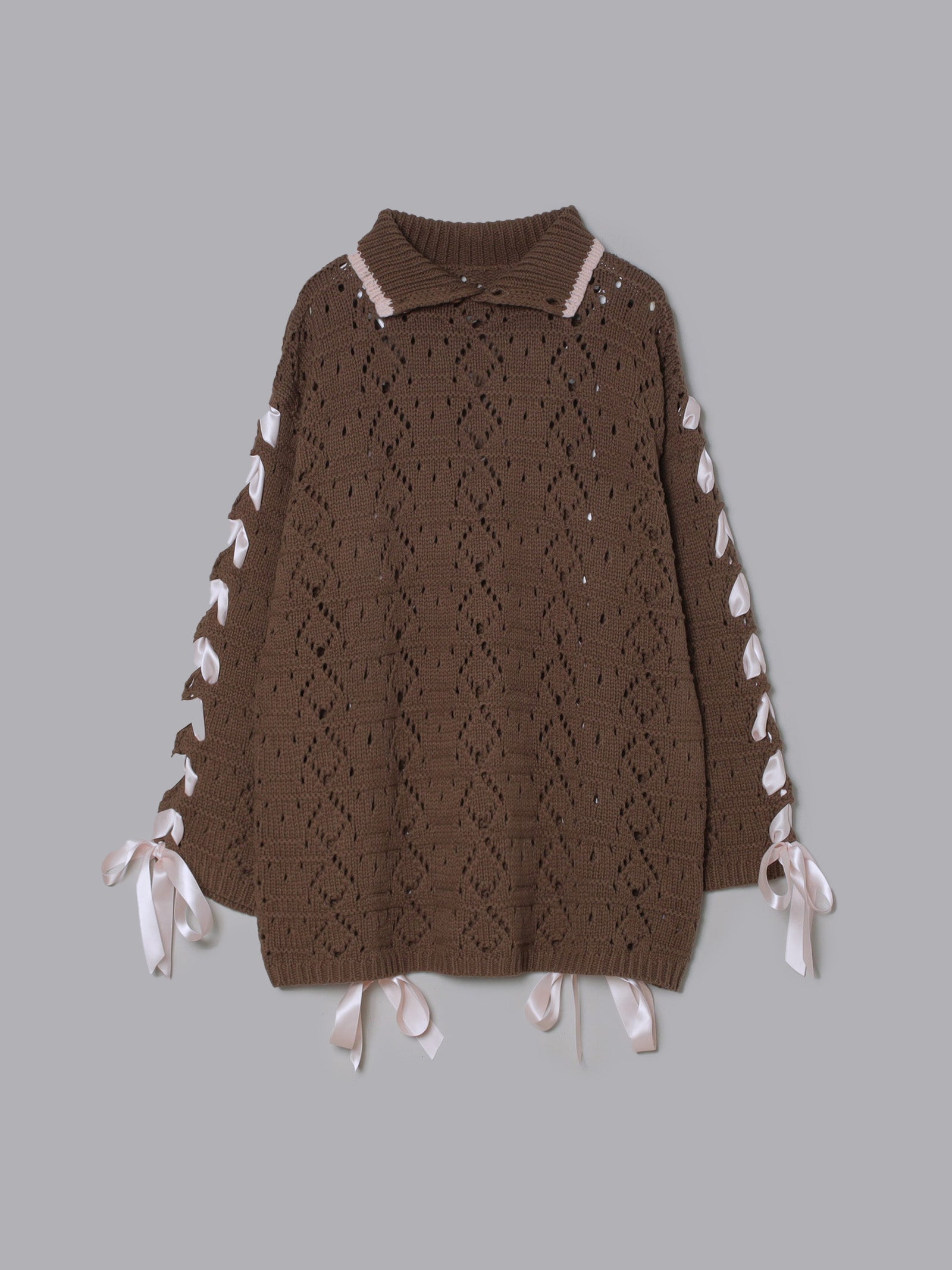 2wayリボンブレードニット