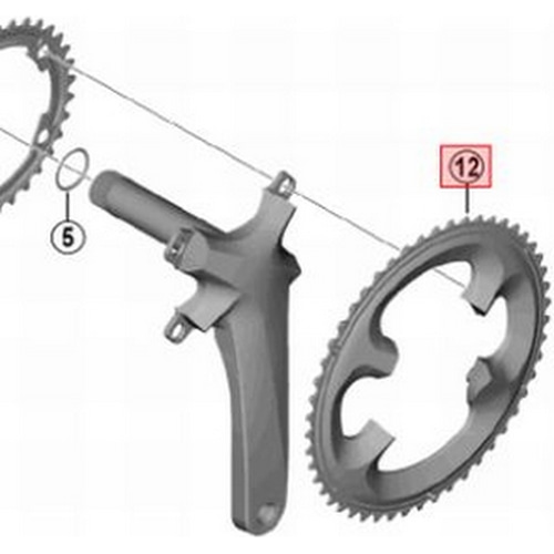 SHIMANO SMALL ( シマノ ) チェーンリング FC-R7000 50T-MS ブラック