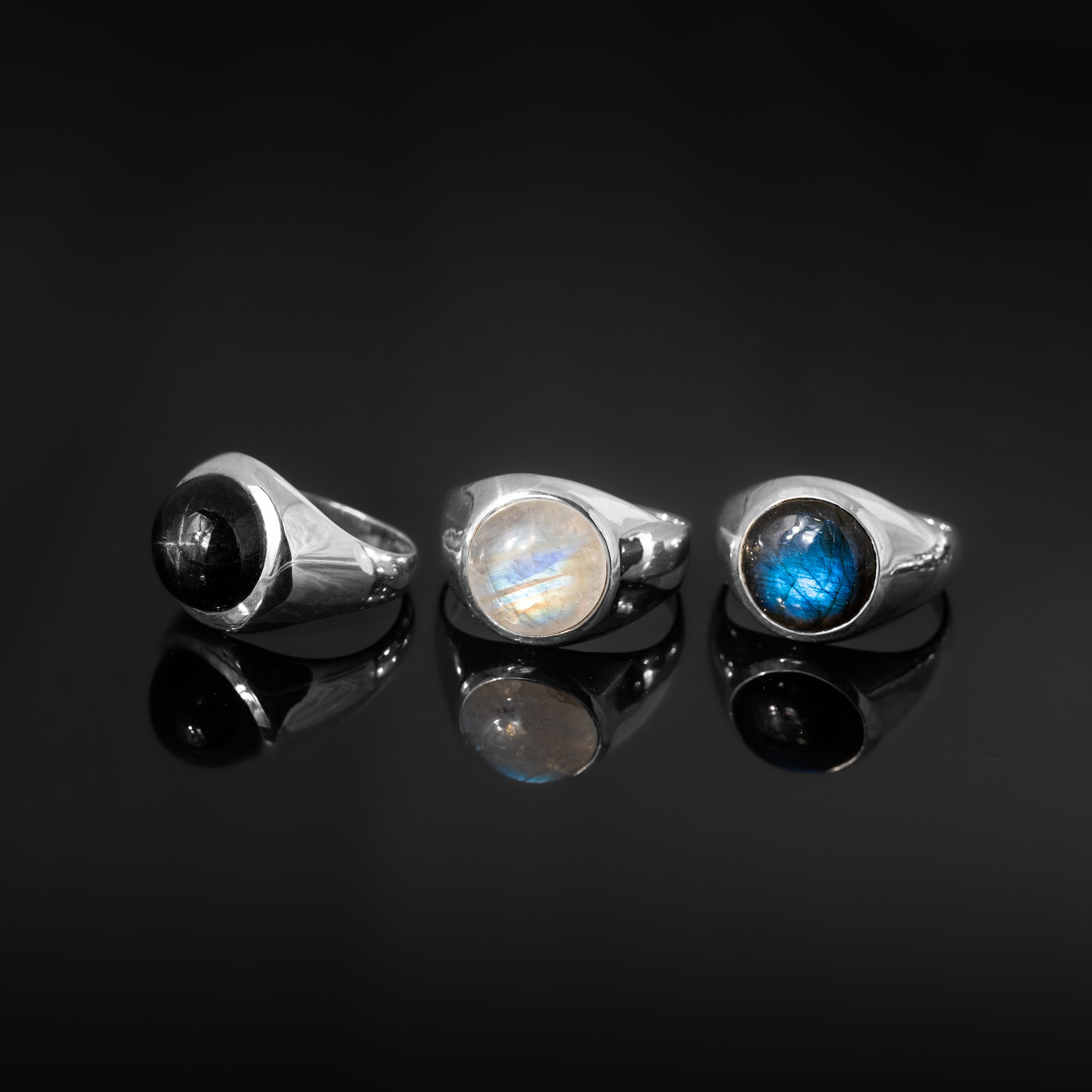 Labradorite Round Cabochon ring – HASH.