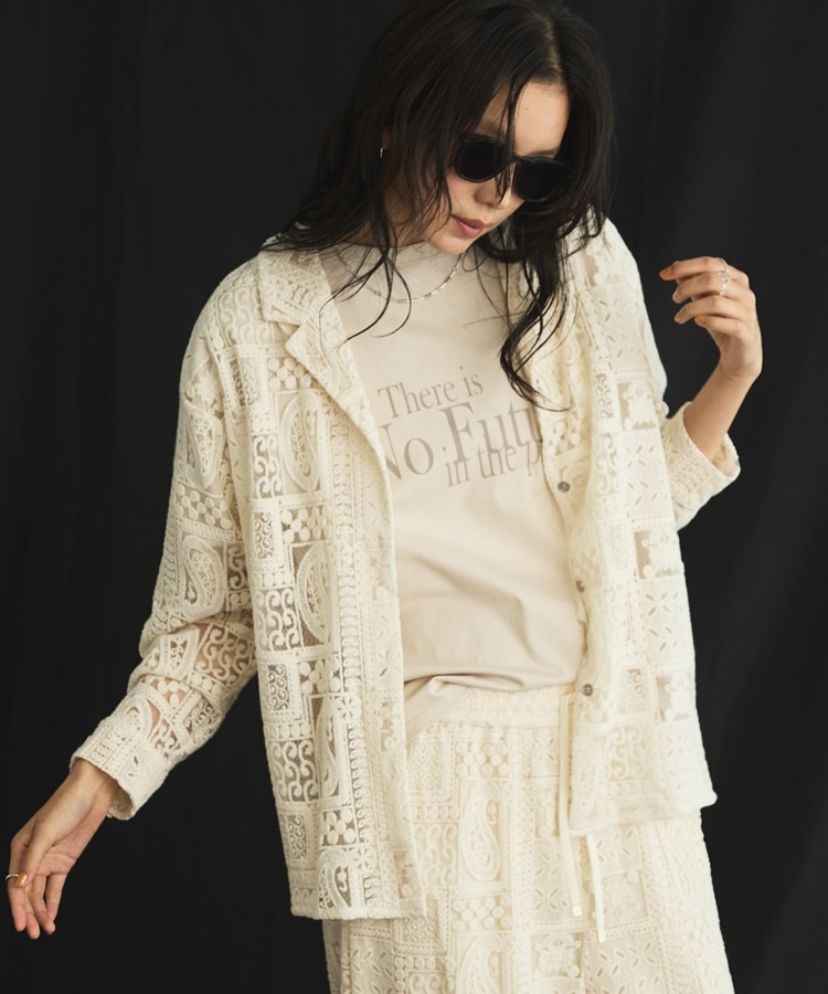 半端袖ロゴTシャツ(F OFF WHITE): トップス｜PMbox P&M OFFICIAL