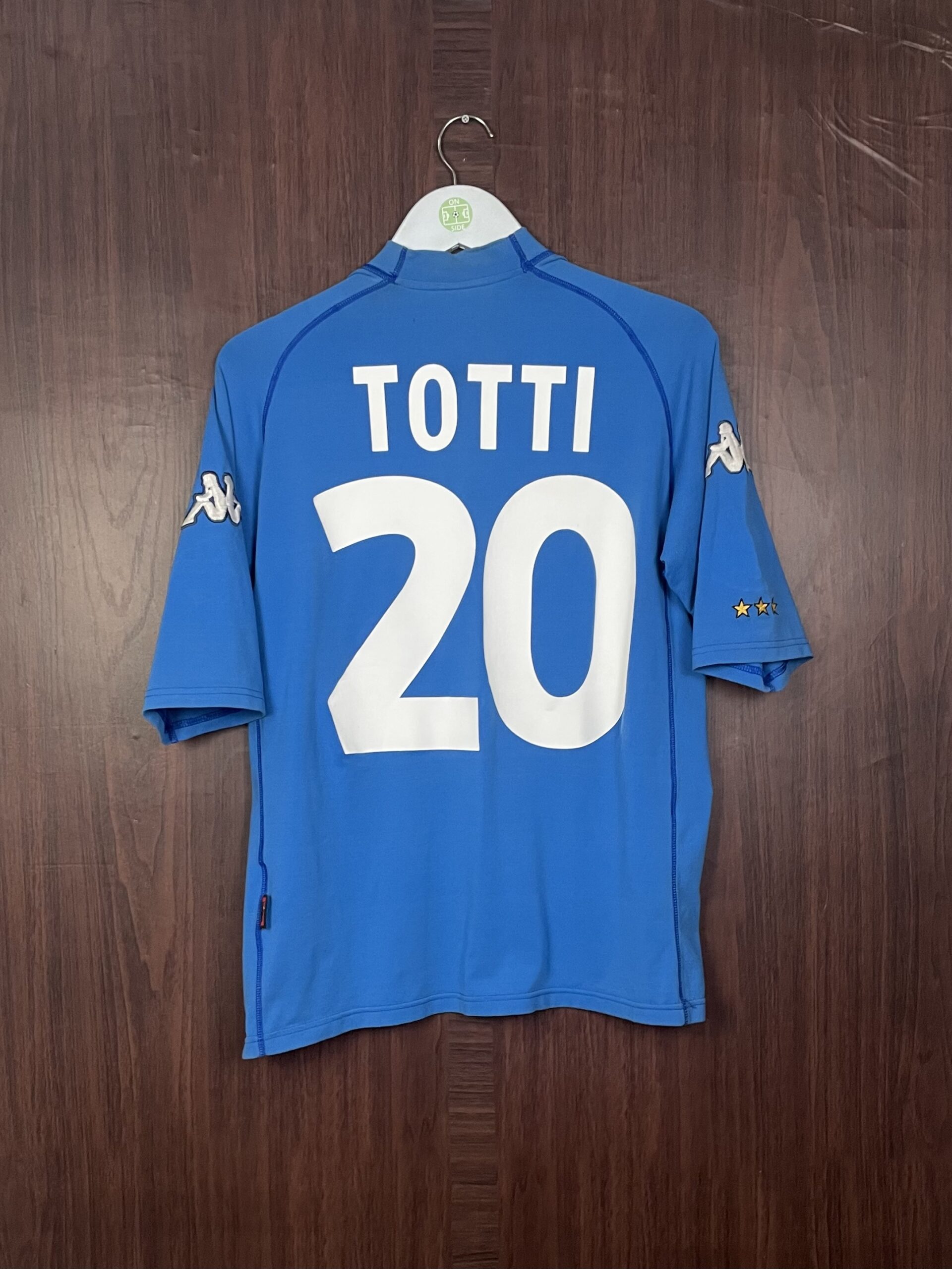 2000 Italy Home Shirt Totti #20 (Excellent) Size L - Onside Kits