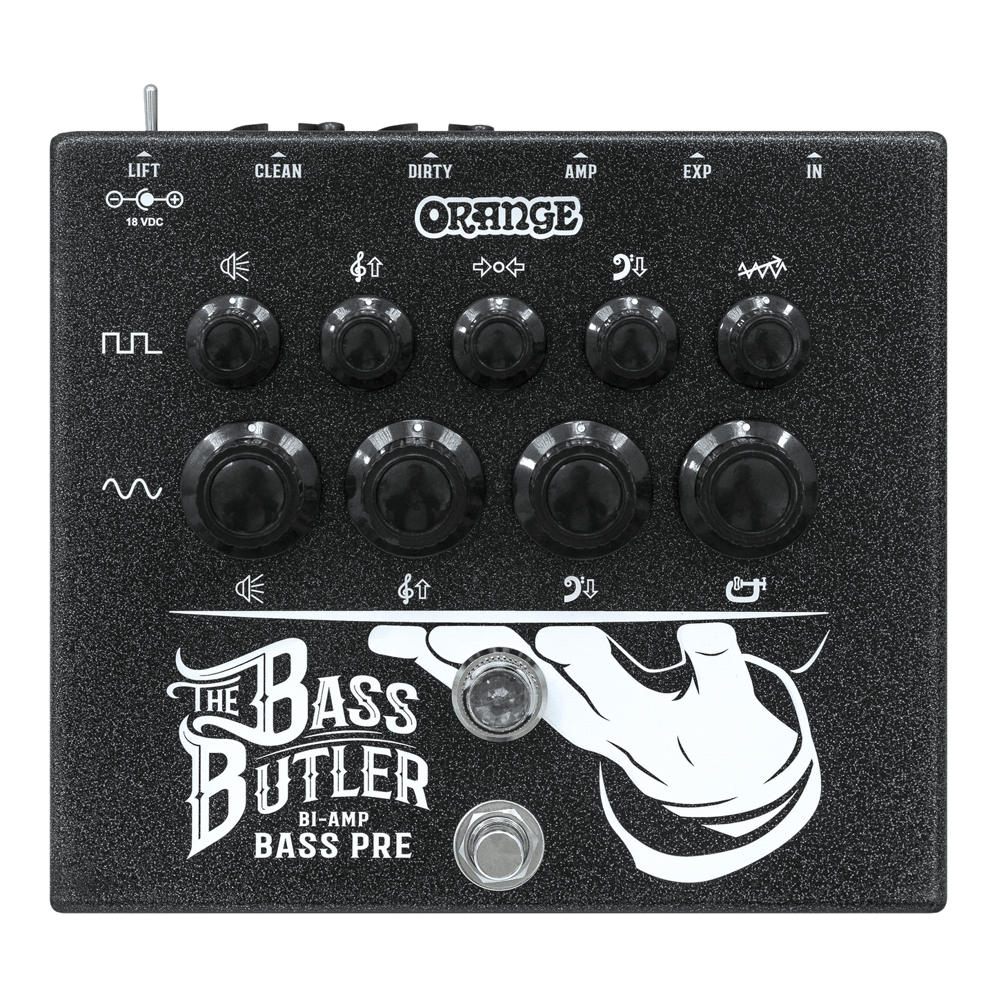 Orange Bass Butler | Bi-Amp Bass Preamp Pedal – Orange Music