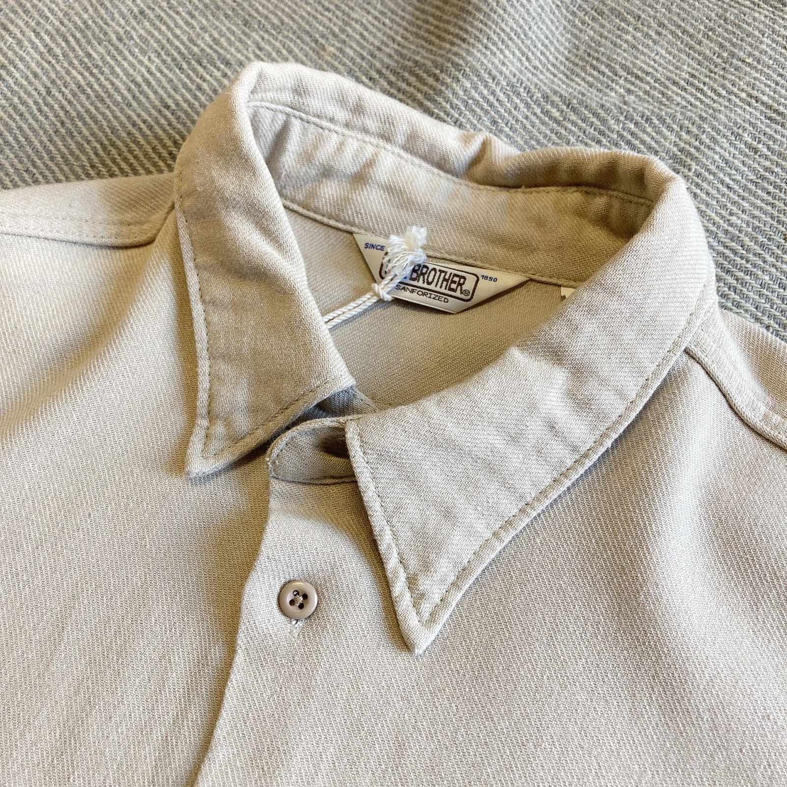 FIVE BROTHER】Linen Work L/S Shirt（2color）