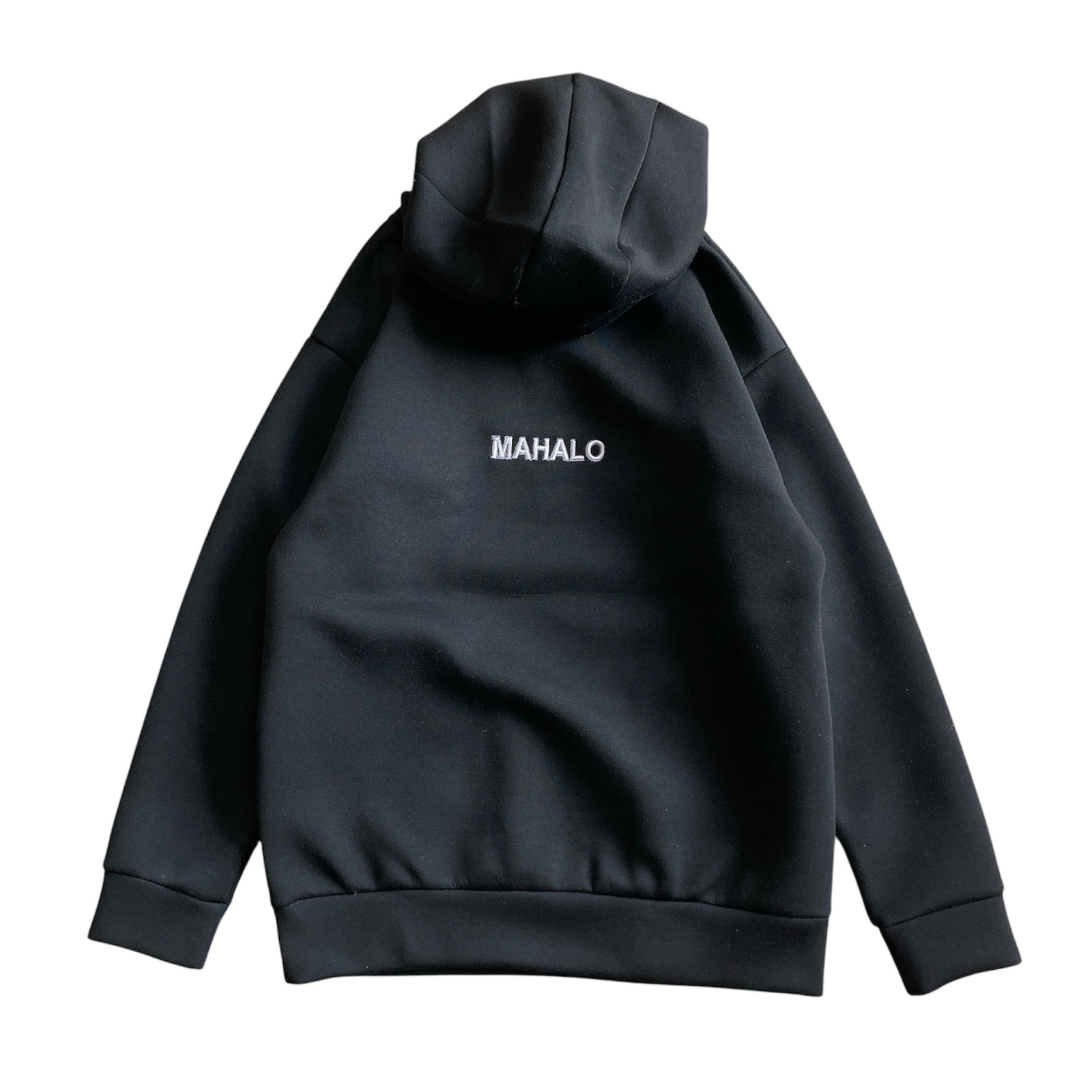 W/D】ダンボールニット 刺繍 セットアップ (BLACK)