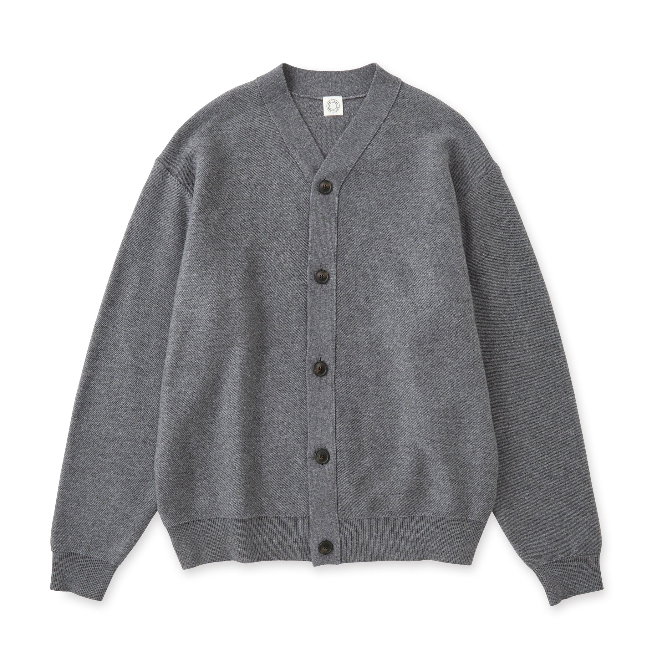 Men's Wool Cotton 9G French Terry Knit Cardigan｜ORCIVAL