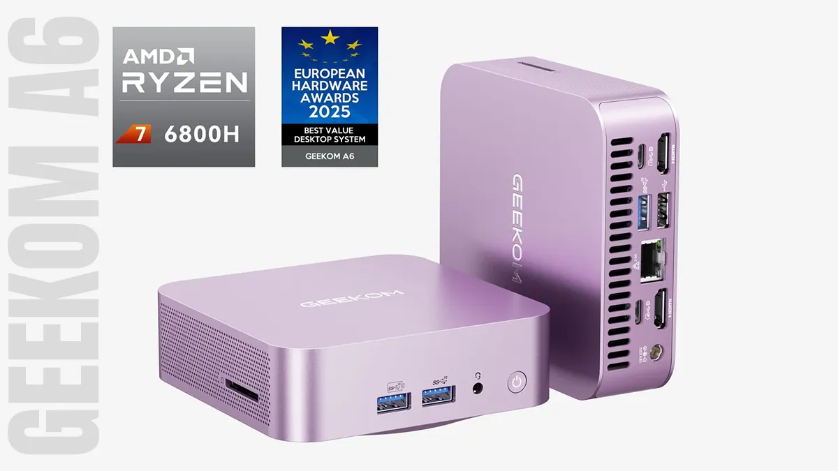 GEEKOM A6に新色ピンクが追加！Ryzen R7-6800H（32GB+1TB）で6万円切り