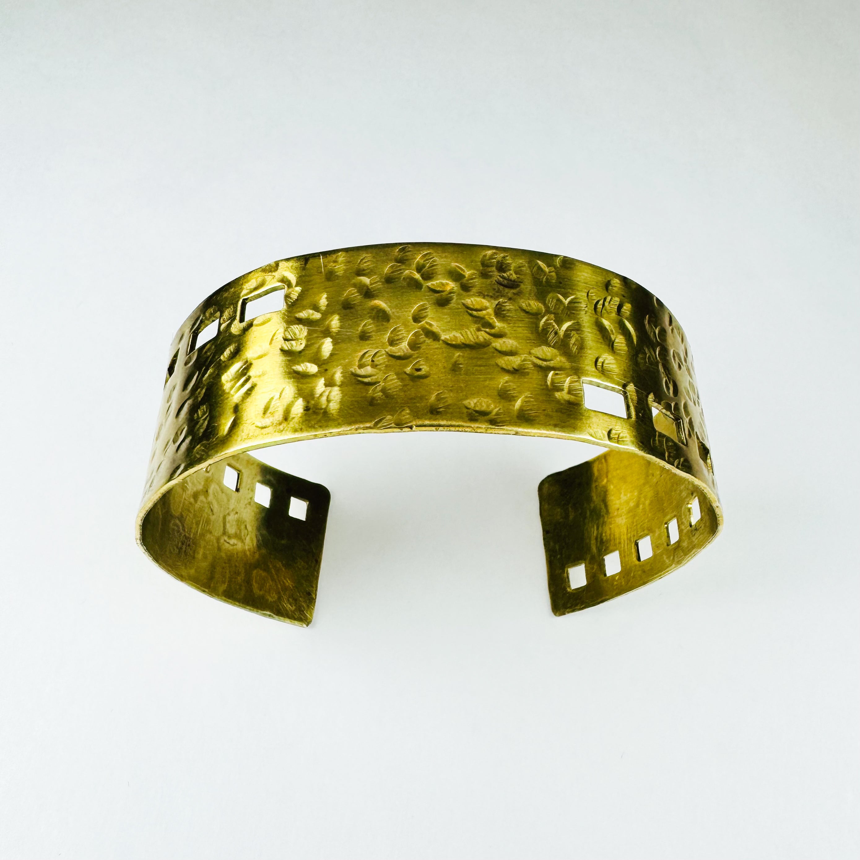 Sandcastle Hammered Brass Cuff – Other Ore