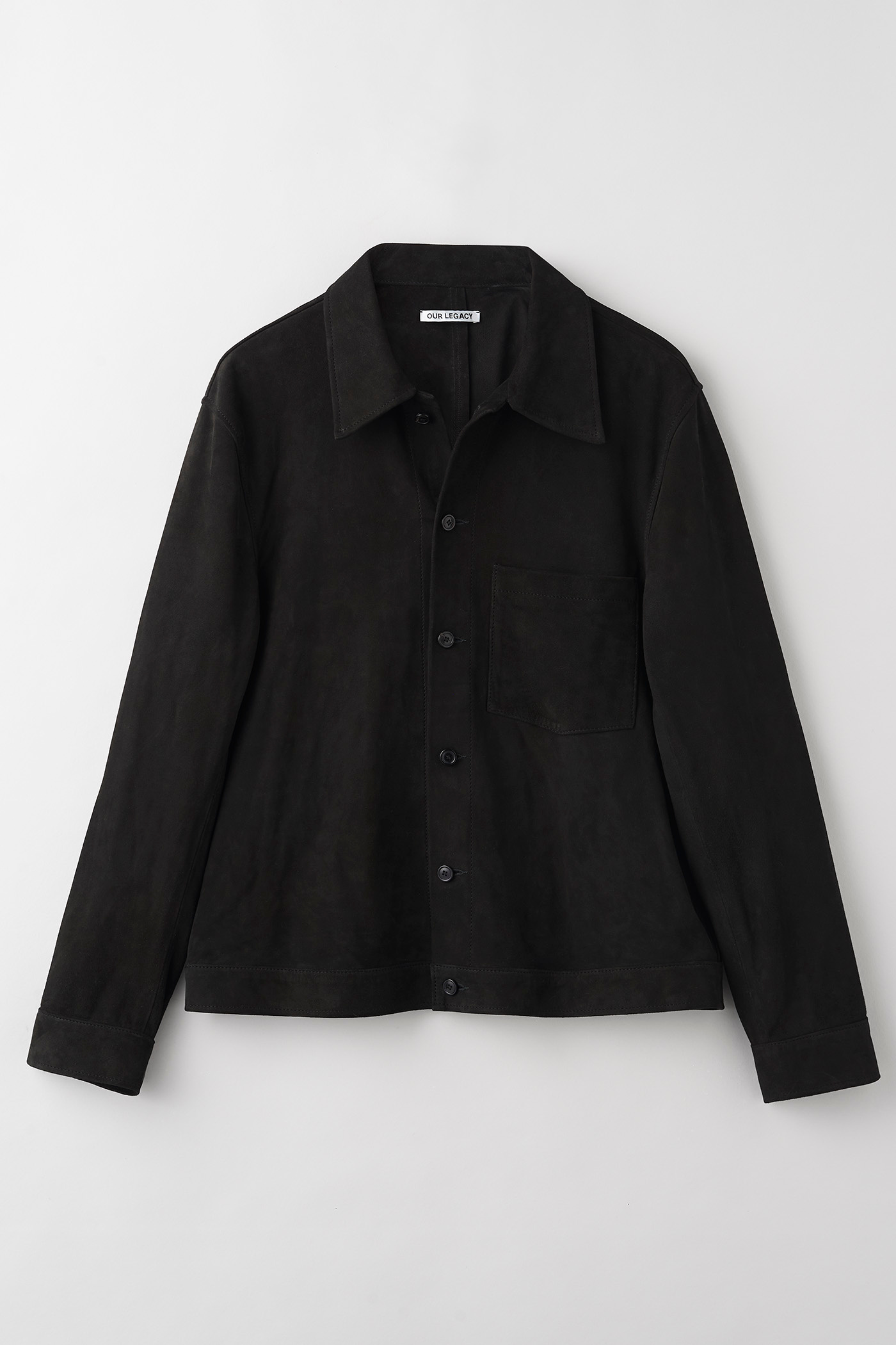 Our Legacy - Reincarnation Suede Shirt Black Suede