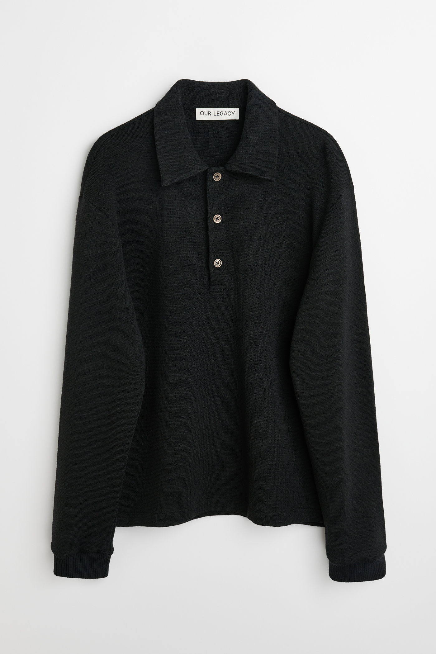 Our Legacy - Ile Piquet Black Pseudo Knit