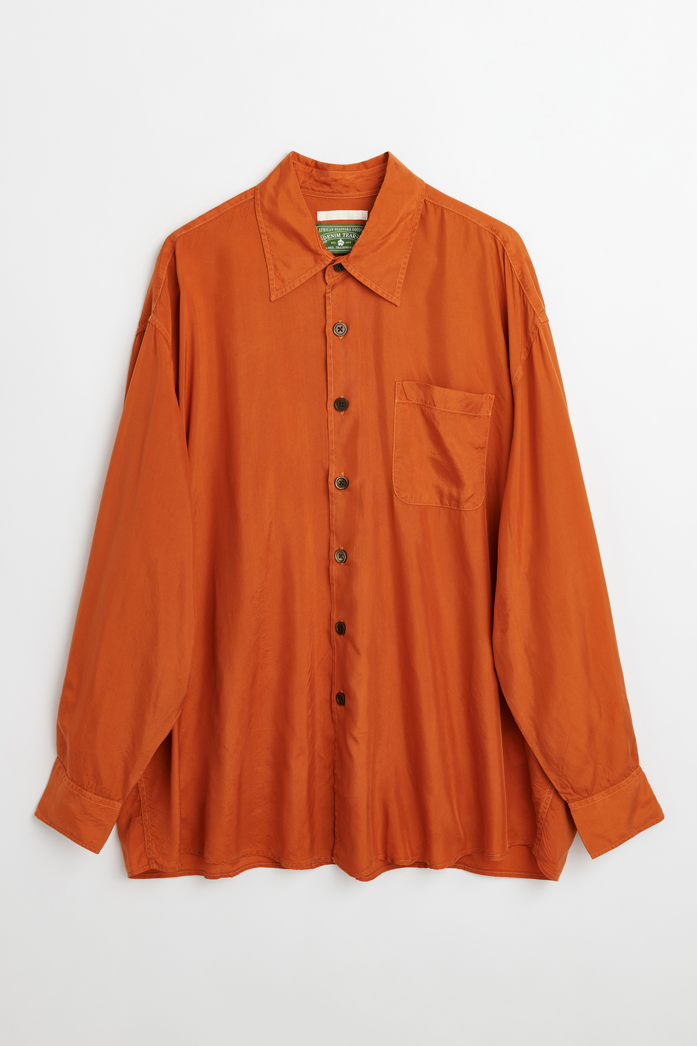 Our Legacy - Borrowed Shirt Las Vegas Orange Cupro