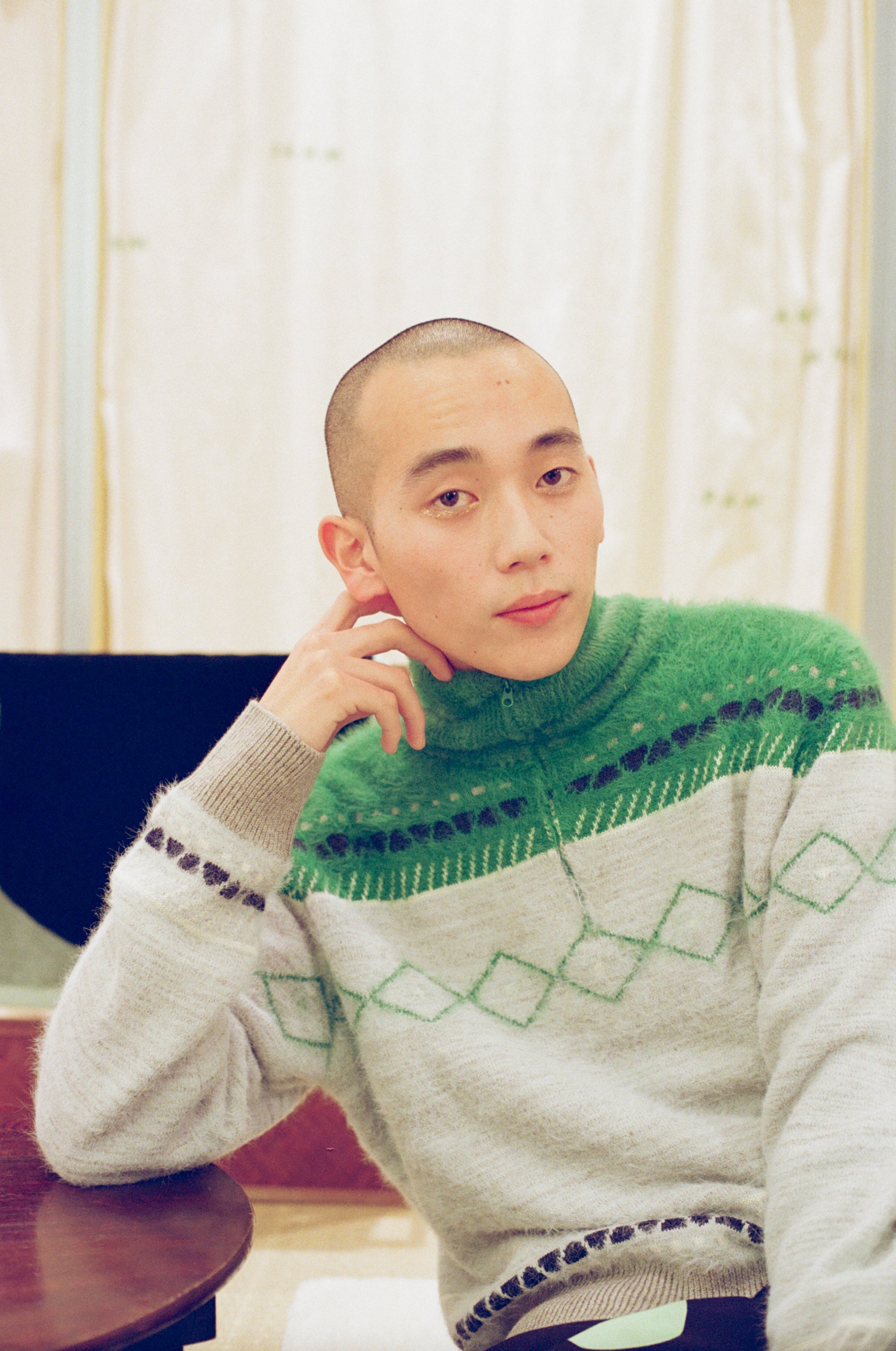 食卓のノルディックハーフジップニット – pamm.officialstore