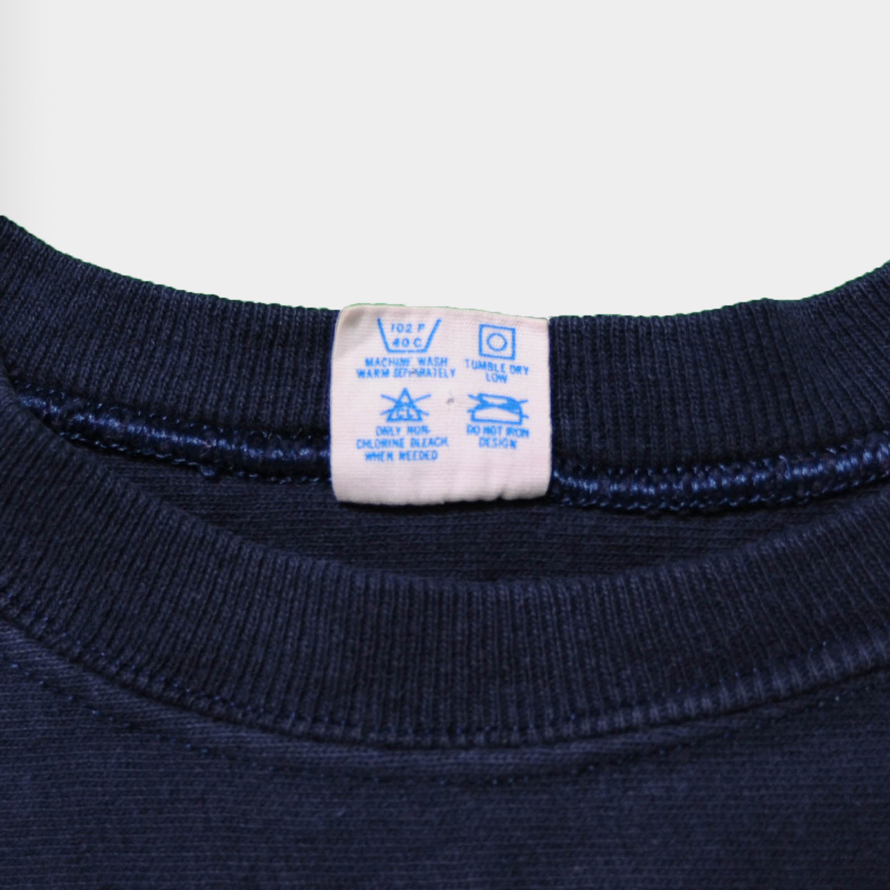 80's Champion NOTRE DAME 92 フットボールTシャツ ネイビー (XL