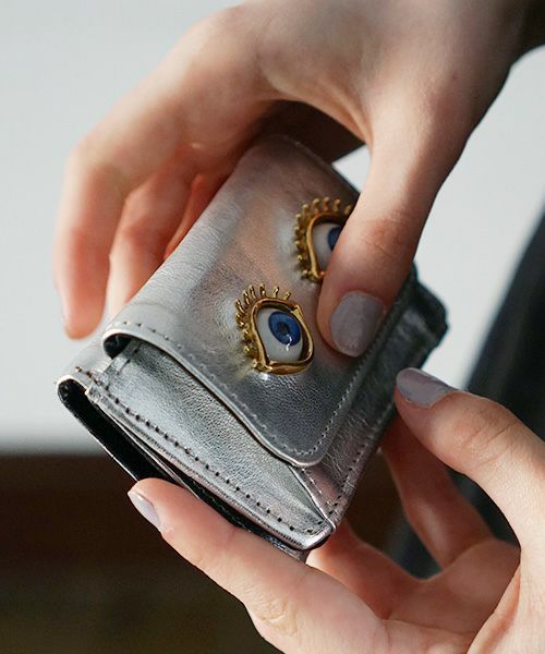AHCAHCUM あちゃちゅむ お目目の財布 【silver】