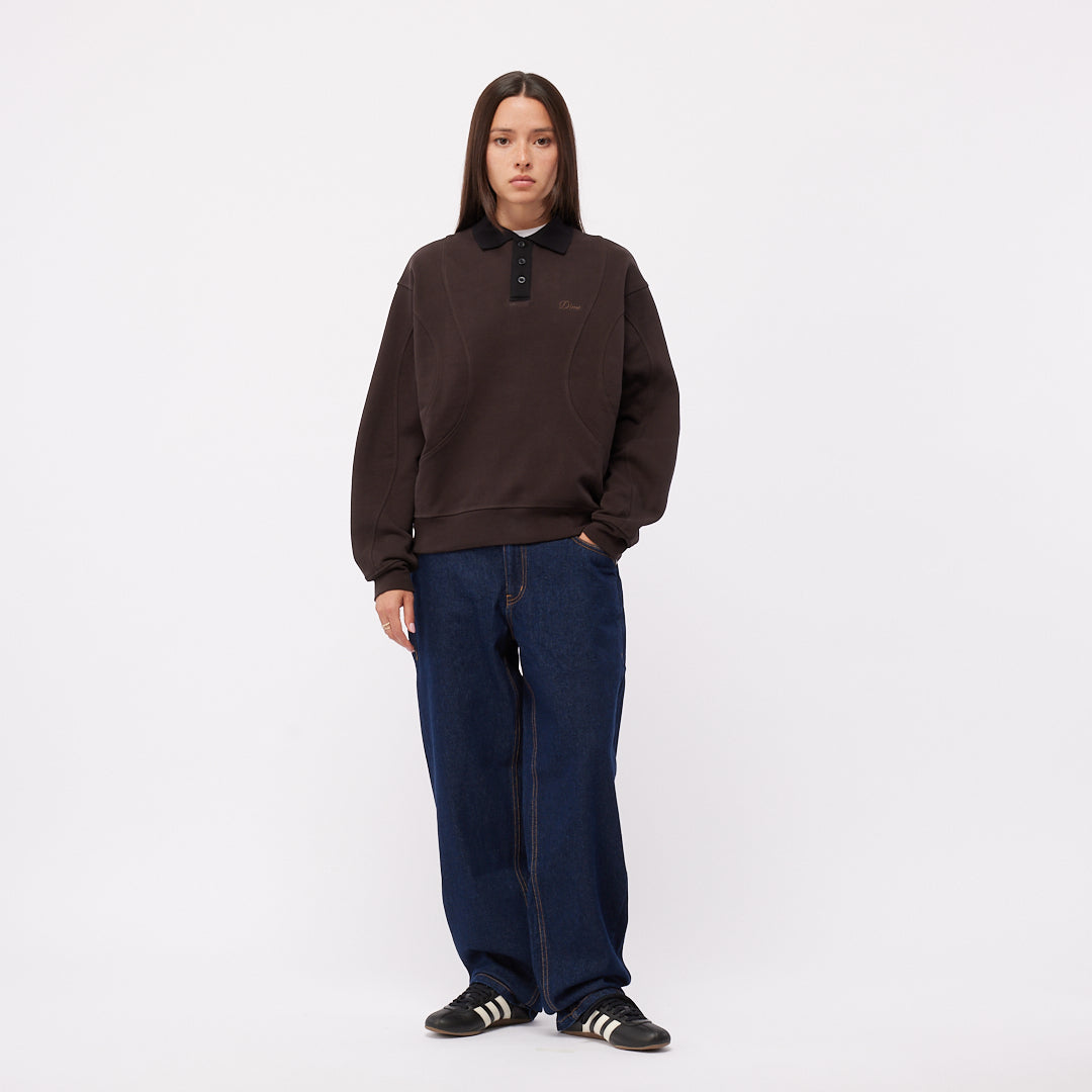 Dime French Terry Rugby - Brown – Palm Isle Skateshop