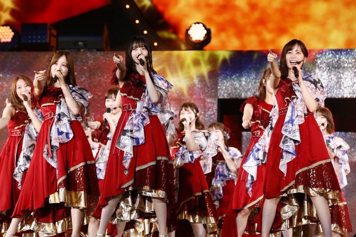 乃木坂46さまの真夏の全国ツアー2019にてオープニングの赤い衣装を担当