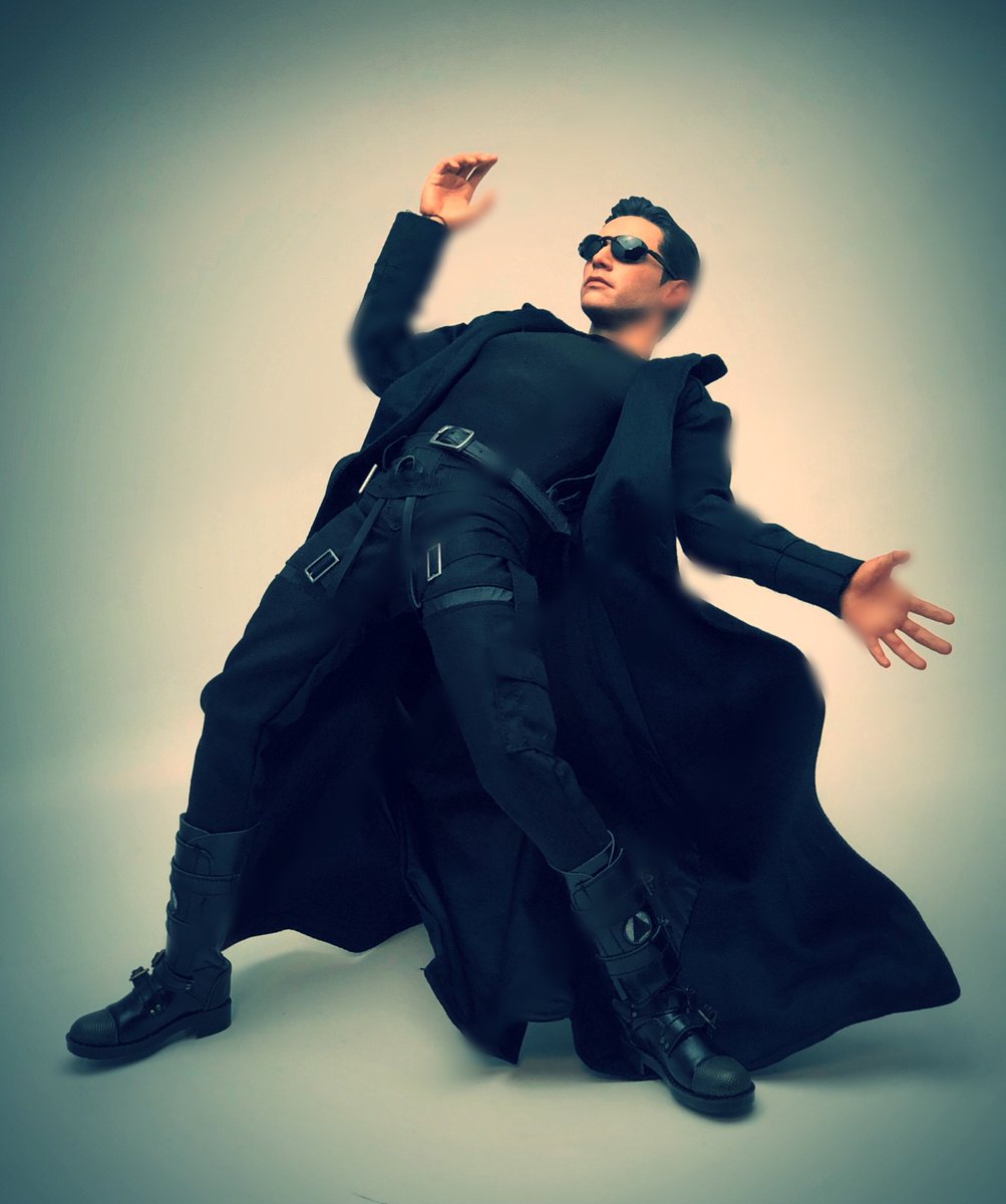 ホットトイズの「マトリックス ネオ」例のお約束ポーズにチャレンジw