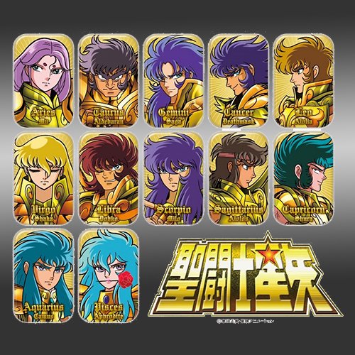 聖闘士星矢】グッズ♪「まるかくカンバッジ」ご予約受付中！全88星座の