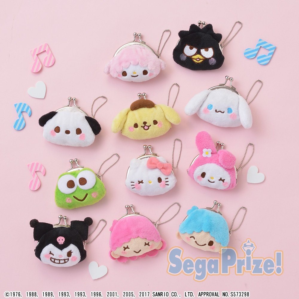 プライズ】『ゆるかわ サンリオキャラクターズ』のがま口ポーチが今