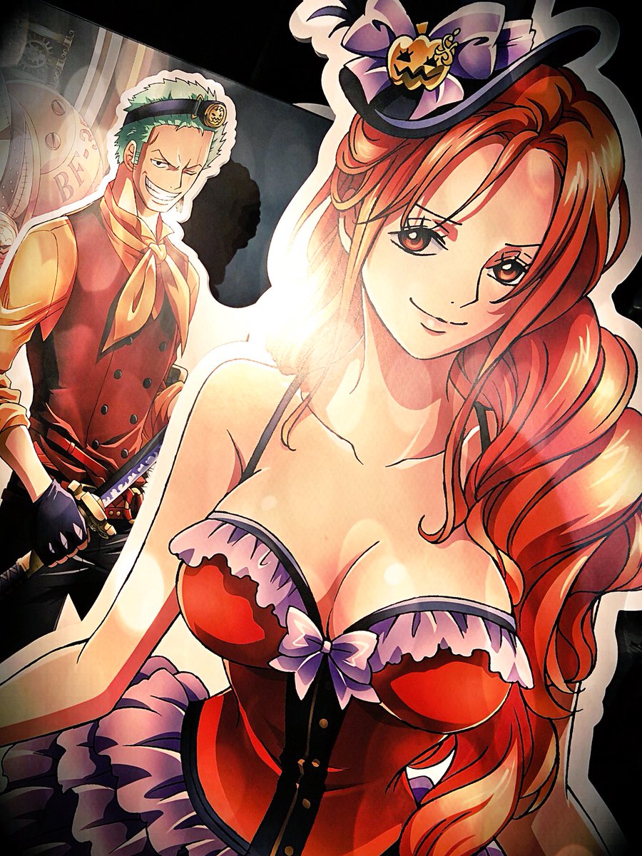 東京ワンピースタワー・ハロウィンのディズプレイその1。等身大っぽい