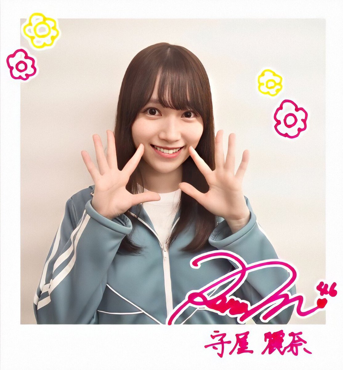 麗奈ちゃん8月のグリーティングカード🌻🍉🎐 チェキきたーー💕 #守屋