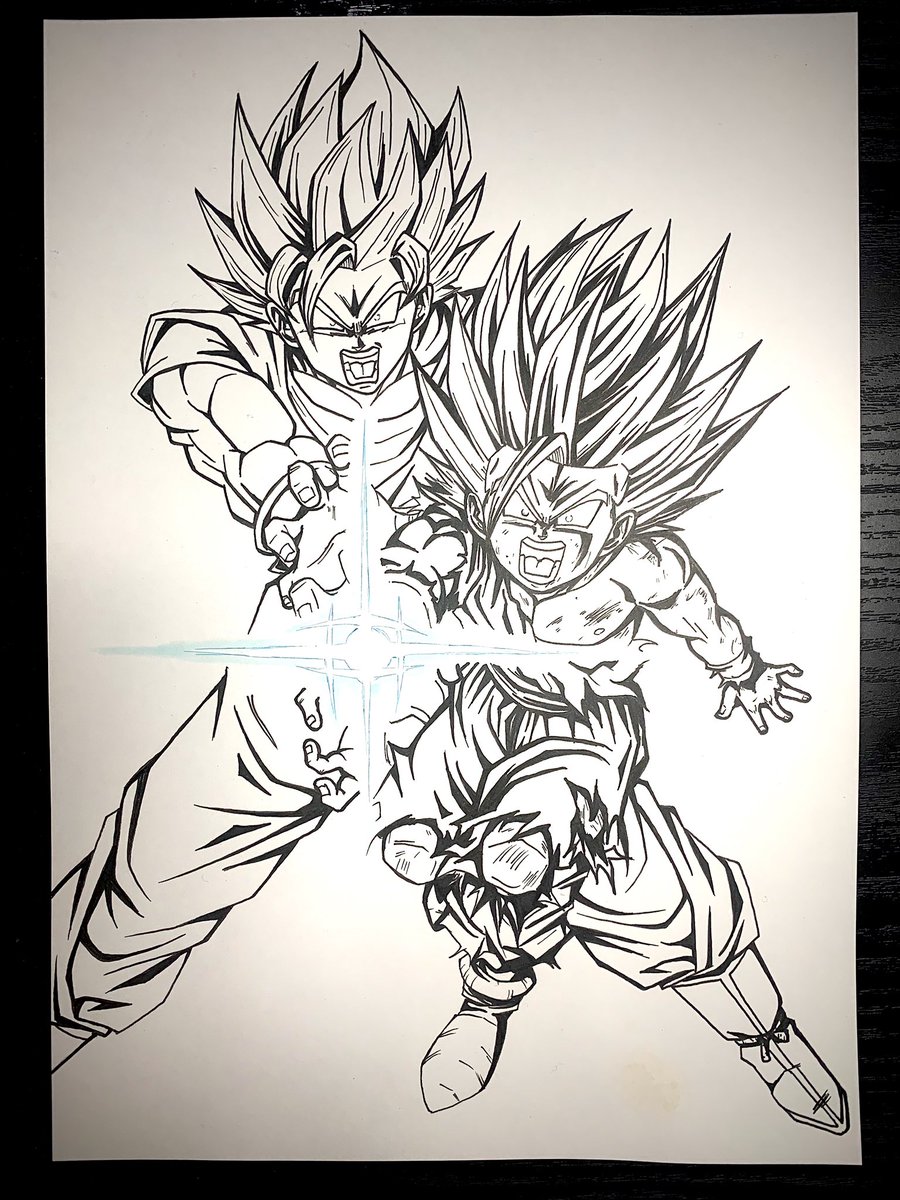 悟空「今だー!!」 悟飯「うああー!!! はぁぁぁー!!!!!」 親子かめはめ