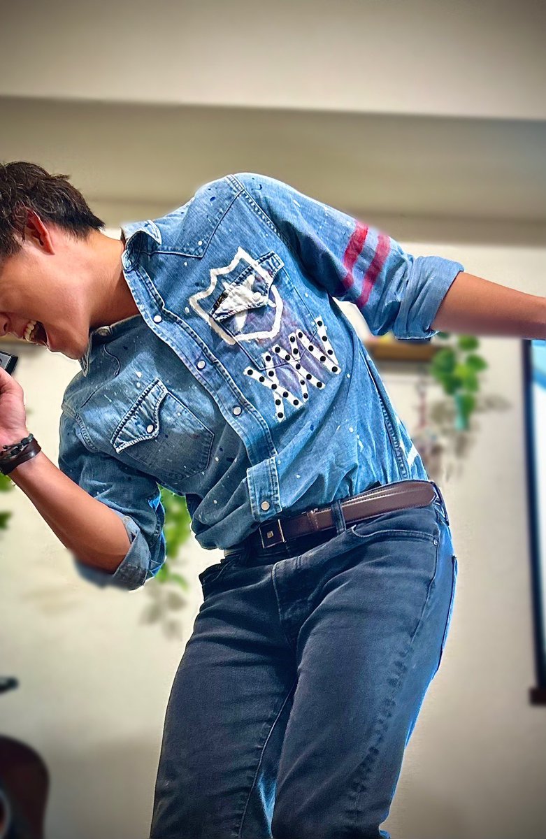 Into Free-EXTRA 稲葉さんのデニムシャツ ついに完成しました！！ 背面