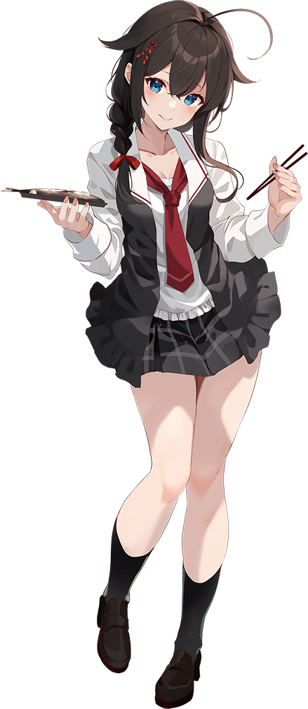 時雨改三秋刀魚modeの立ち絵と中破絵。改三で増えてたりする #艦これ