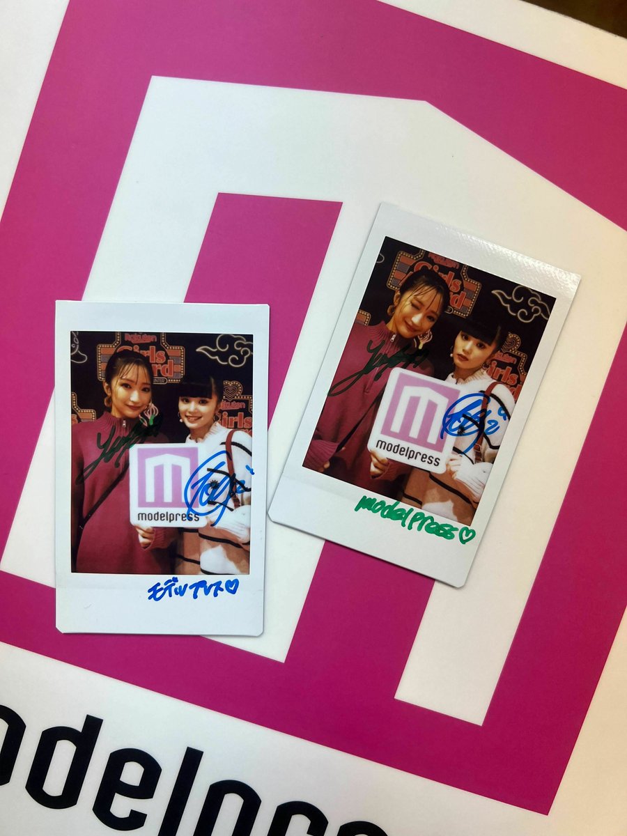 Girls2 #原田都愛 さん＆#小川桜花 さんサイン入りチェキを2名様に