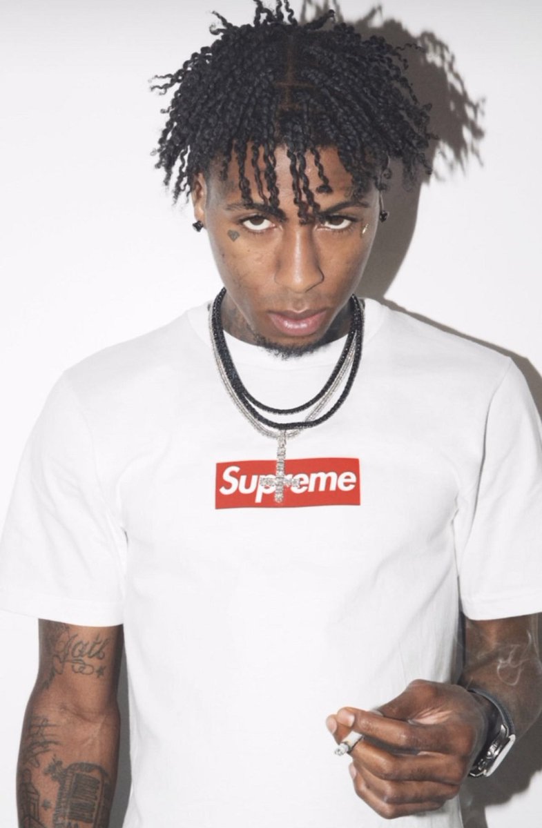 Supreme / NBA Youngboy ※ヤングボーイNBAのボックスロゴT着用画像が