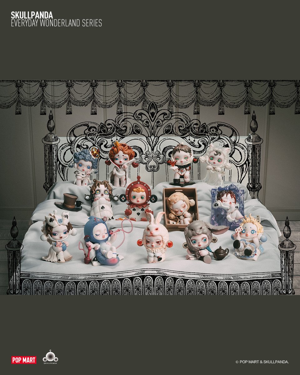 🆕🦄🆕SKULLPANDA Everyday Wonderland シリーズ🆕💗🆕 「不思議の国の