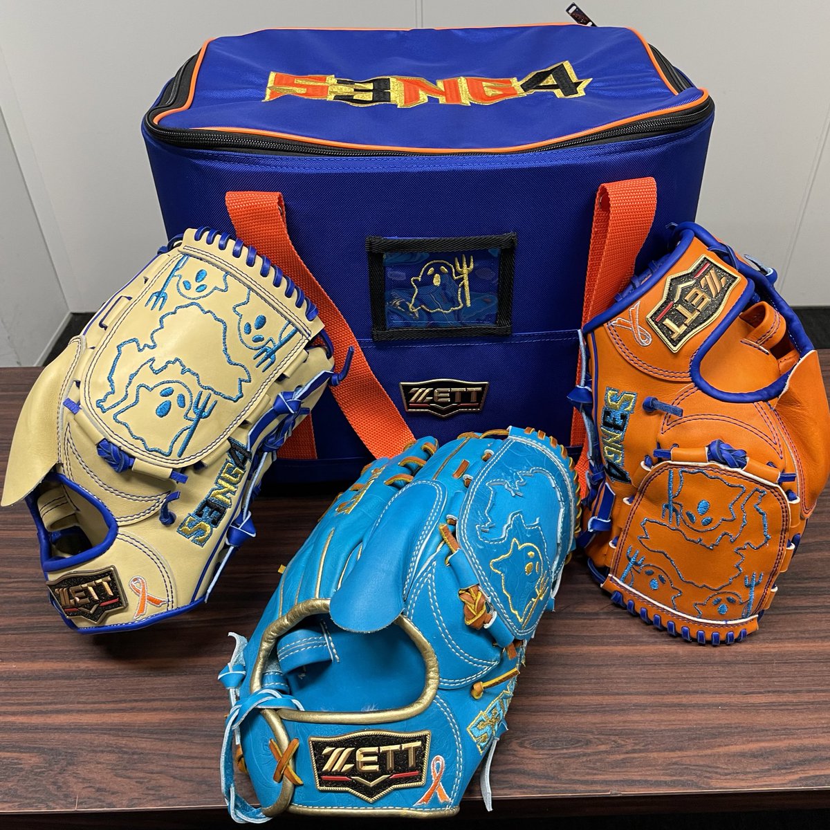 千賀滉大選手のグラブ紹介😊😊 ✔︎サックス×ゴールド (父の日モデル