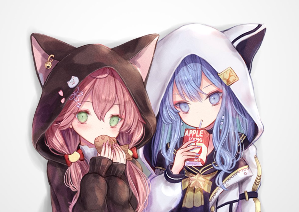 星街すいせい ,さくらみこ 「猫耳 #miko_Art #ほしまちぎゃらりー