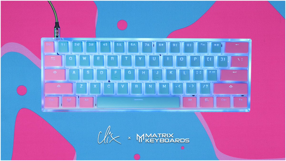 More @Clix keyboards are in production! New Restock soon!