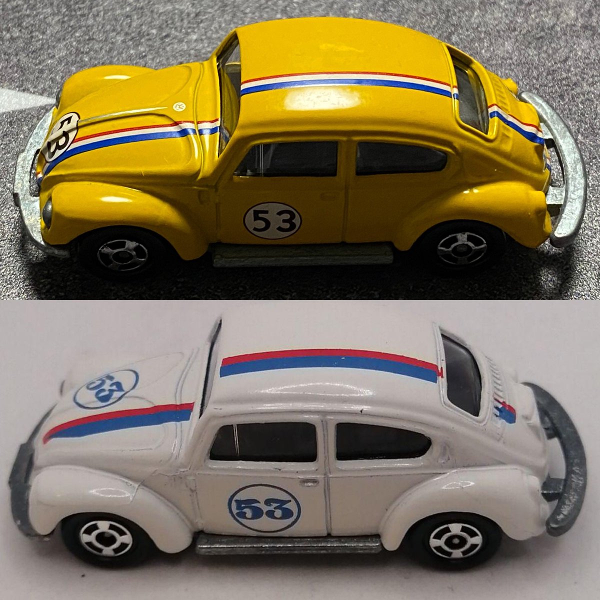 トミカ(の偽物) #フォルクスワーゲン😝 黄色の #ハービー 仕様と