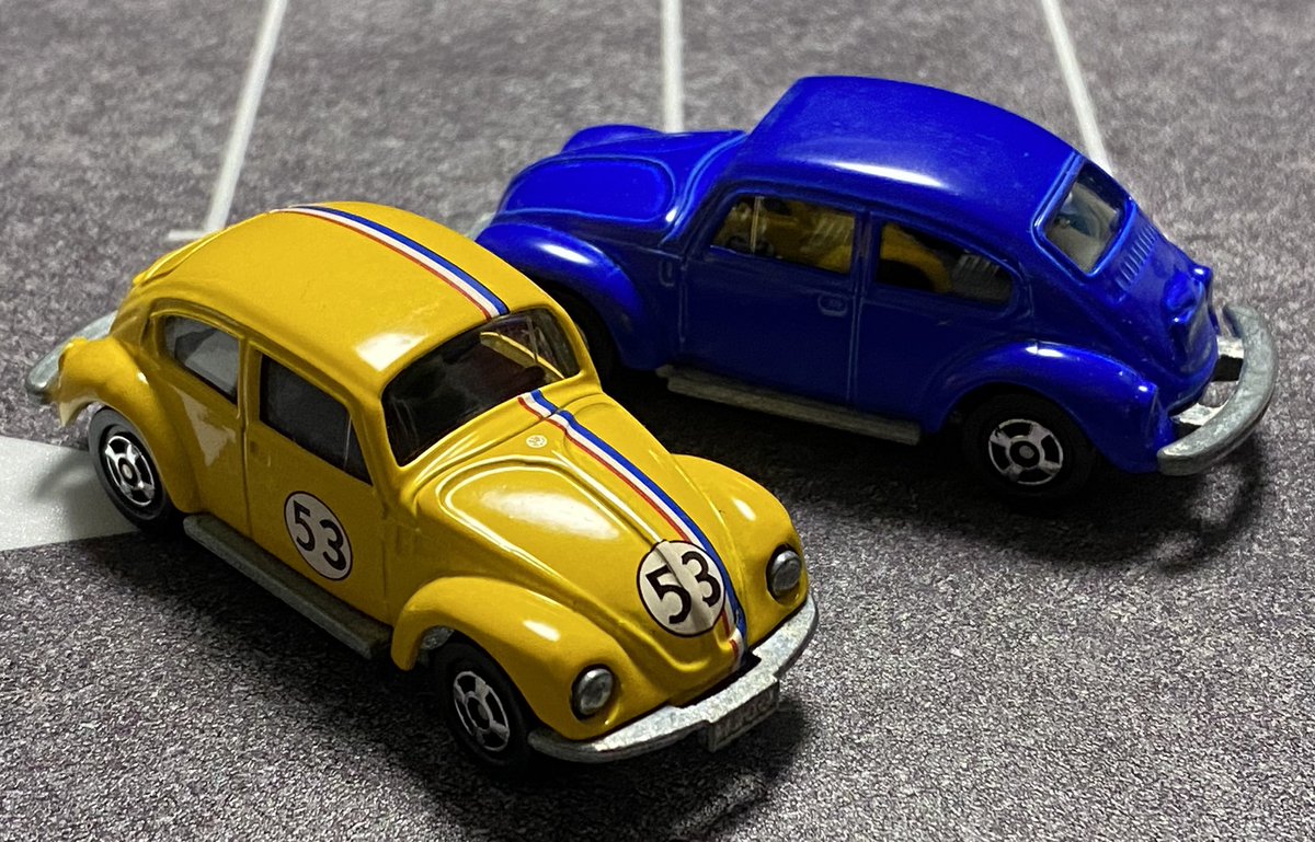 トミカ(の偽物) #フォルクスワーゲン😝 黄色の #ハービー 仕様と