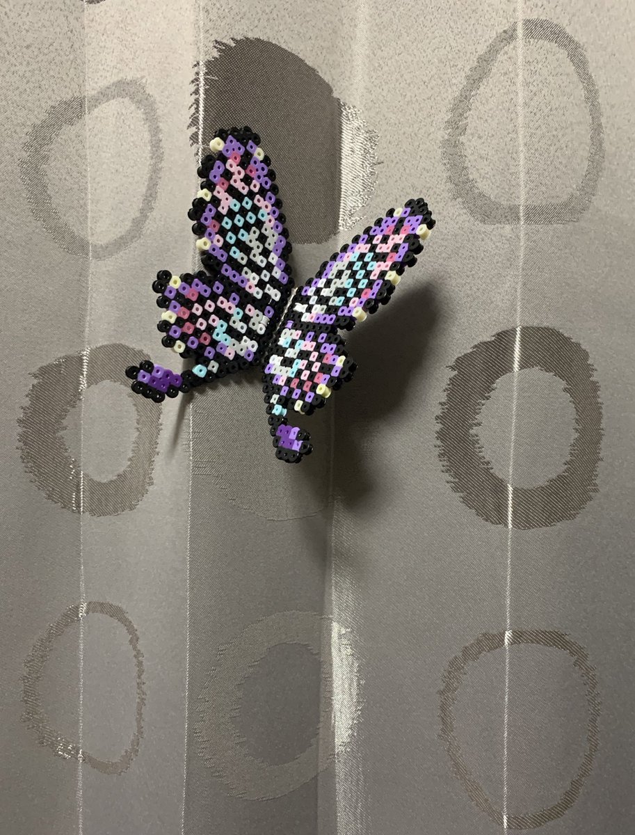 RT @jin_tk_mtd: 胡蝶しのぶの蝶をイメージ。 柄がめちゃくちゃ難しい