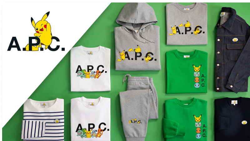 フランスのファッションブランド「A.P.C.」とコラボしたアパレルが発売