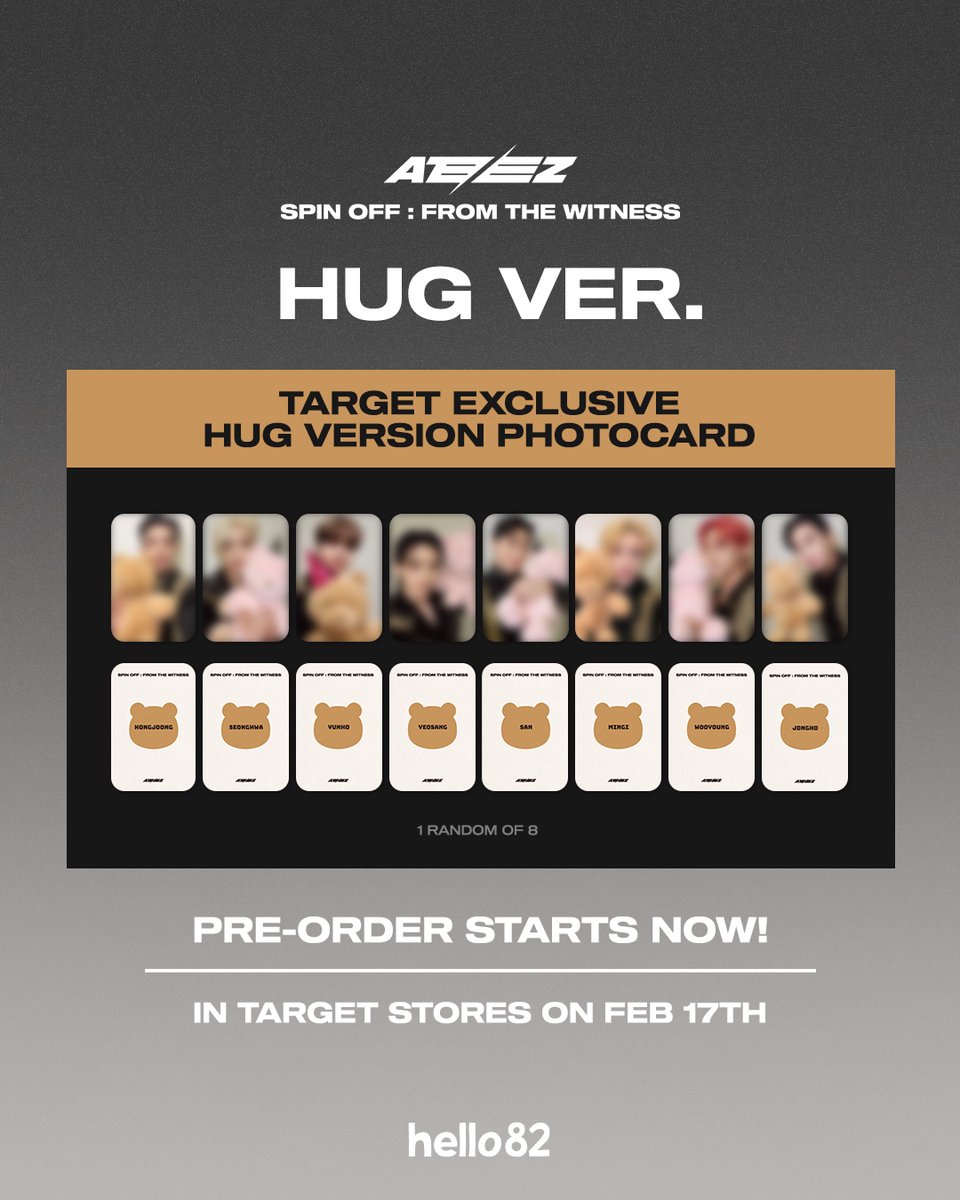 ATEEZ - SPIN OFF : FROM THE WITNESS 🔴 TARGET EXCLUSIVE HUG VER