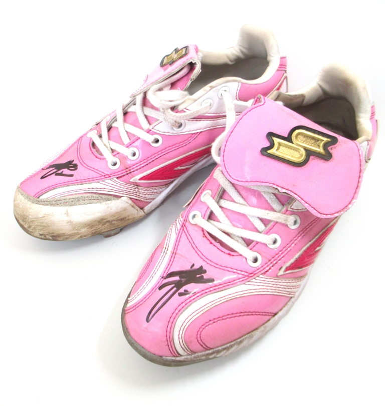 田中幹也選手直筆サイン入りNPB公式戦実使用スパイク を鑑定し、ダブル