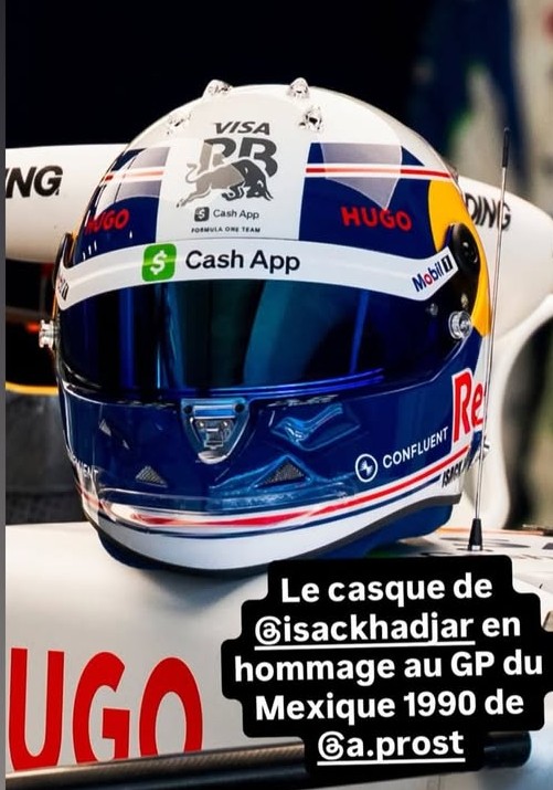 レッドブルのAlain Prost仕様ヘルメット #AlainProst #アラン