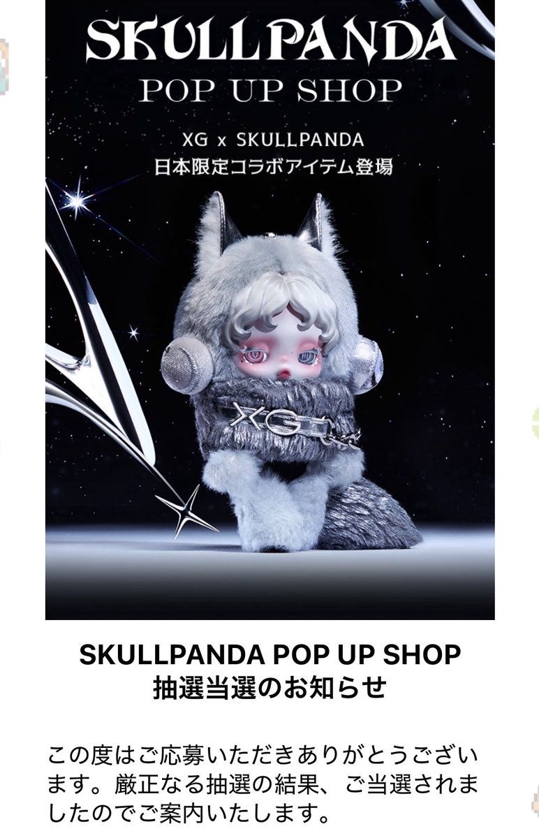 SKULL PANDA POPUP 当選したんだけど、 この日本限定コラボアイテムは