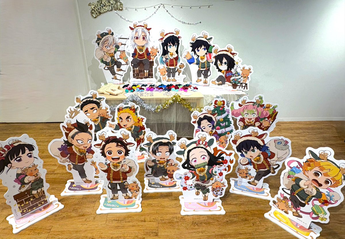 鬼滅の刃 クリスマス スタンディPOP 不死川玄弥 マチアソビカフェ