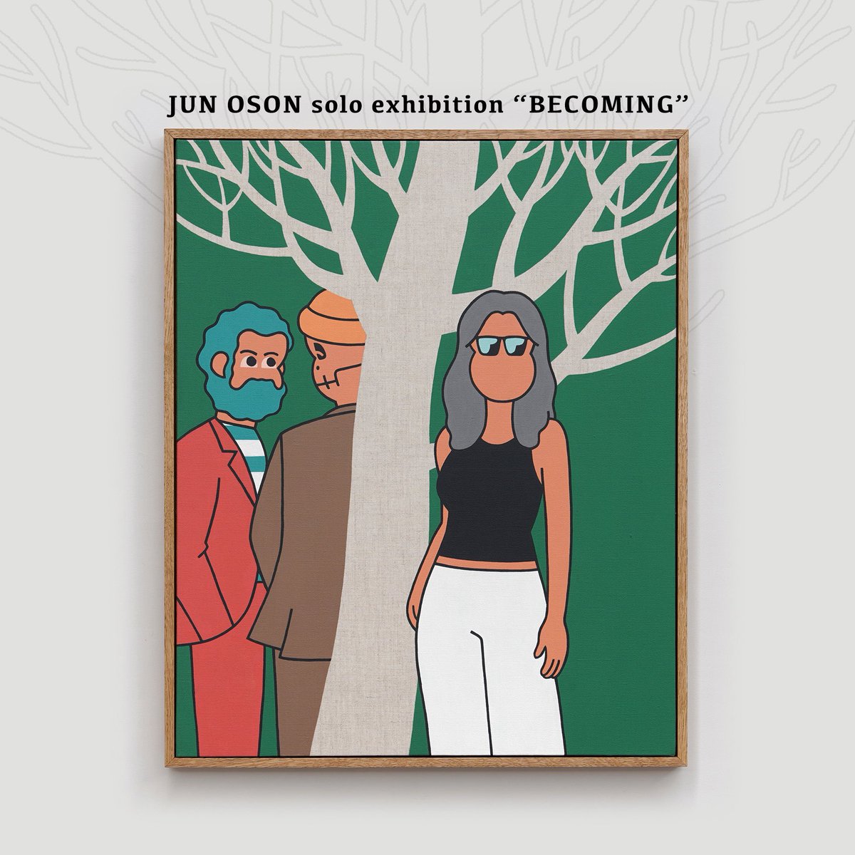 JUN OSON/ジュン・オソン(HEROES)キャンバス スクリーンプリント JUN