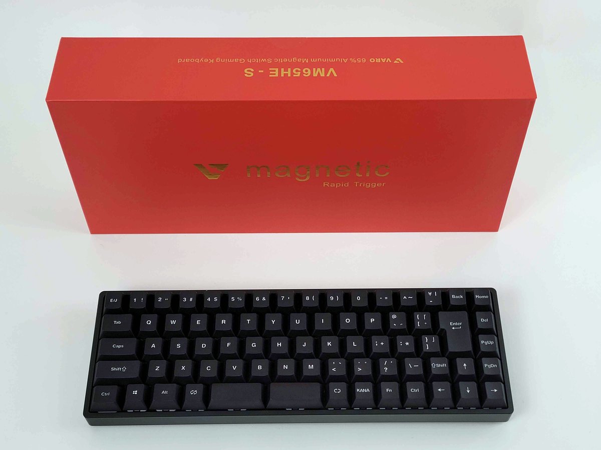 本日発売！】 VARO VM65HE 日本語配列×分割スペースバーの65％磁気