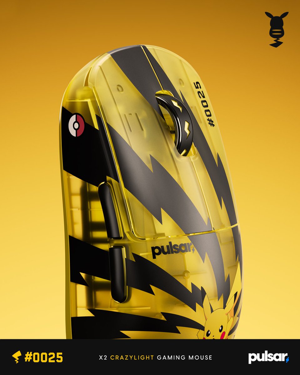 Pulsar New✨️ ゲーミングマウス🖱️⚡️⚡️⚡️ ピカチュウウウウ