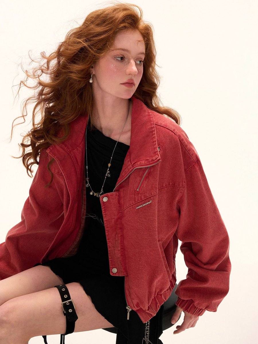 ManusMachina スタンドカラーショートワークジャケット