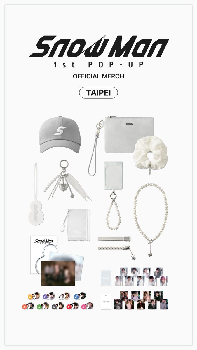 ⛄️Snow Man 1st POP-UP in TAIPEI – Info Released! ❄️限定グッズ